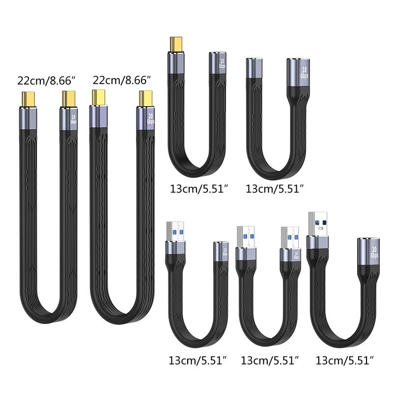 3 Usb Type-C Cable Featuring Usb-C To Usb-C End Connections  3 Cable 10/20 Gbps Data Transfer