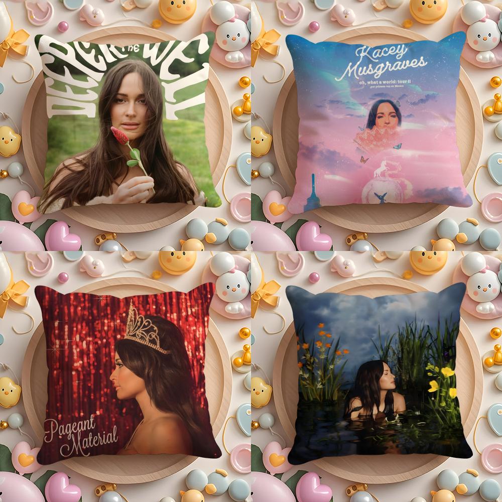 K-Kacey Musgraves Singer Cushion Cover Home & Car Multi-Scene Pillow Cover - Reversible, Soft & Durable for Daily Use