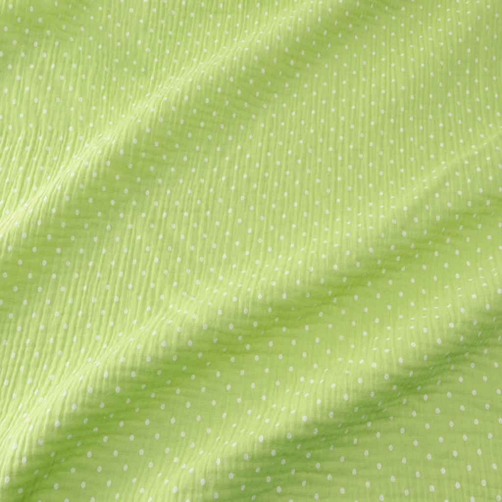 Soft Dot Print Cotton Sewing Fabric Crepe Double Layer Gauze Cloth Cotton Skirt Pajama Cotton Fabric 100*135cm