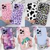 For Honor 200 90 400 Pro Lite Phone Case Brown Leopard Print Soft Silicone TPU Cover Colorful Marble Fundas Coque Shell Bumper