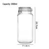 Zhìshì Square 2000ml Glass Food Storage Jars with Clip Lids, Set of 2