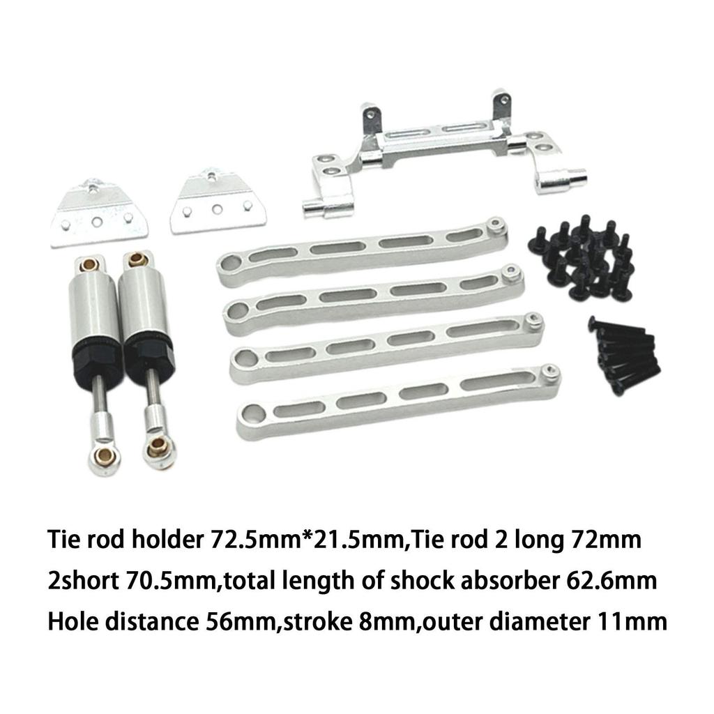 RC Shock Absorber Set Upgrades DIY Accessory Easy to Install Replacement RC Car Pull Rod for MN82 LC79 MN78 1/12 RC