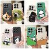 For Xiaomi 14T Pro Case Cute Dog Cartoon Cover Soft TPU Full Cameras Protection Shell For Xiaomi Mi 14T Pro Mi14T 5G Phone Cases