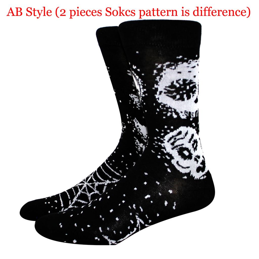 Nouveaux Chaussettes Halloween Femmes Harajuku Chaussettes Squelette Drôle Alien Hommes Chaussettes Chaussettes Citrouille Chaussettes Monstre Chaussettes Mi-Mollet Chauve-Souris Chaussettes Anime