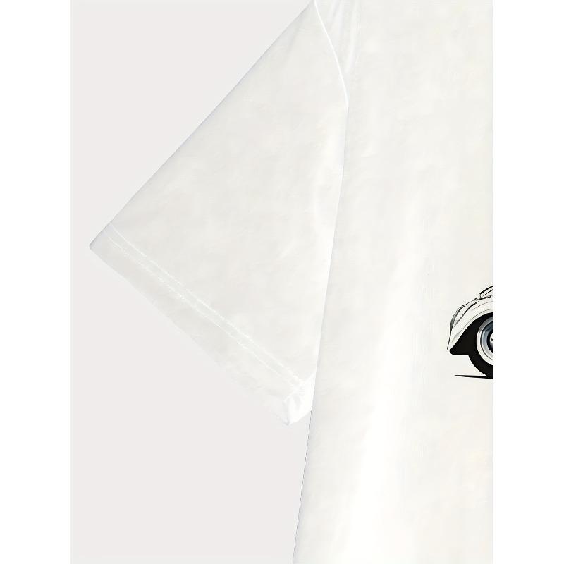 European Sizes Men'S 3D Digital Print Short-Sleeve T-Shirt, Breathable Round-Neck Top for All Seasons, Stylish And Versatile, Comfortable Fit