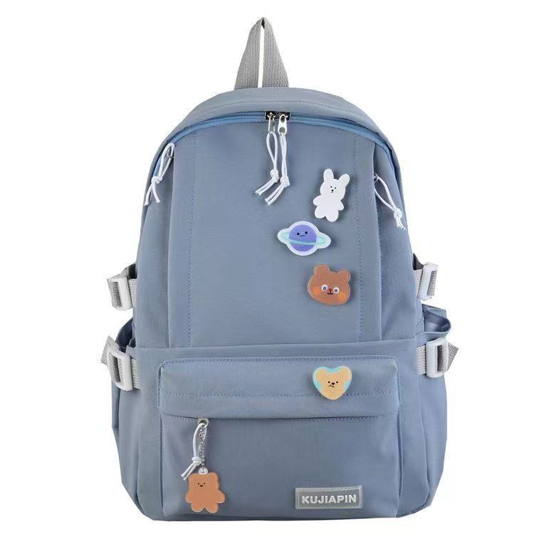 New Harajuku School Bag Student Large Capacity School Bag Fresh Trend Backpack Fan Workwear Style Backpack