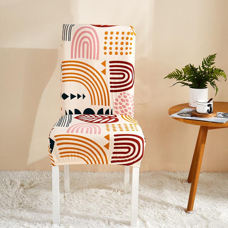 

Эластичный чехол на стул из молочного шелка с принтом Офисный Бытовой Чехол на обеденный стул Чехол на стул для гостиницы Чехол на стул для гостиной Чехол на стул для обеденного стола Чехол Universal size