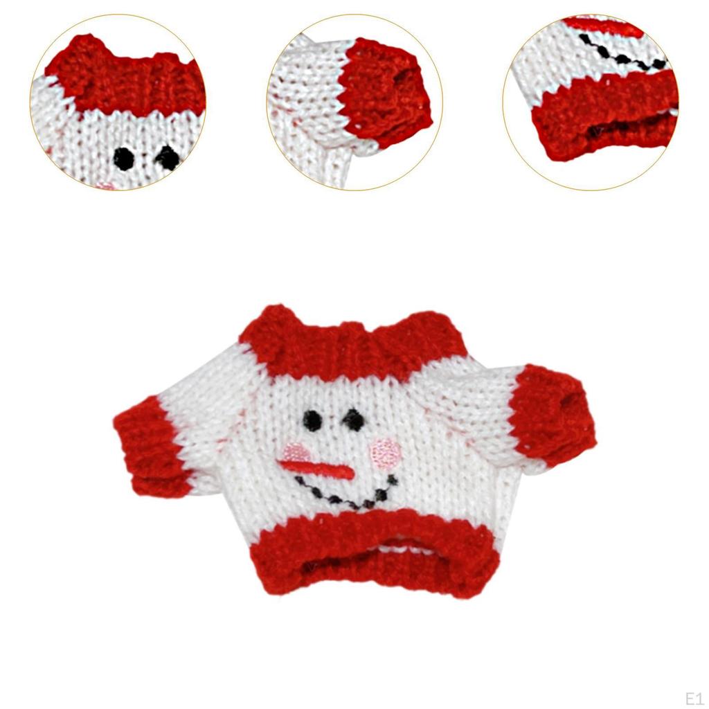 Doll Clothing Set for Christmas Sweater Dress Up 6.69 Inch Educational Photo Props