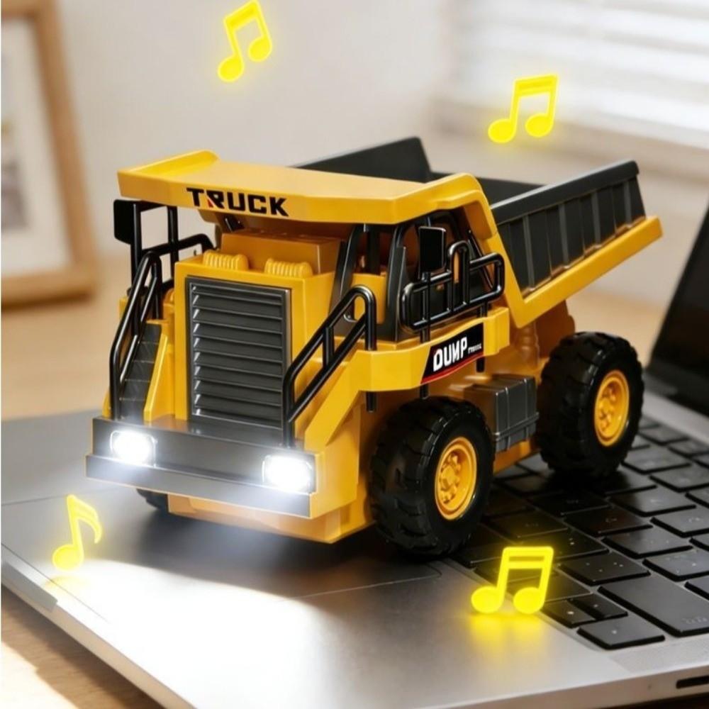 Zinc Zinc Alloy Material Mini Excavator Toy Remote Control Dump Truck Toy Remote Control Car  Festival Gifts