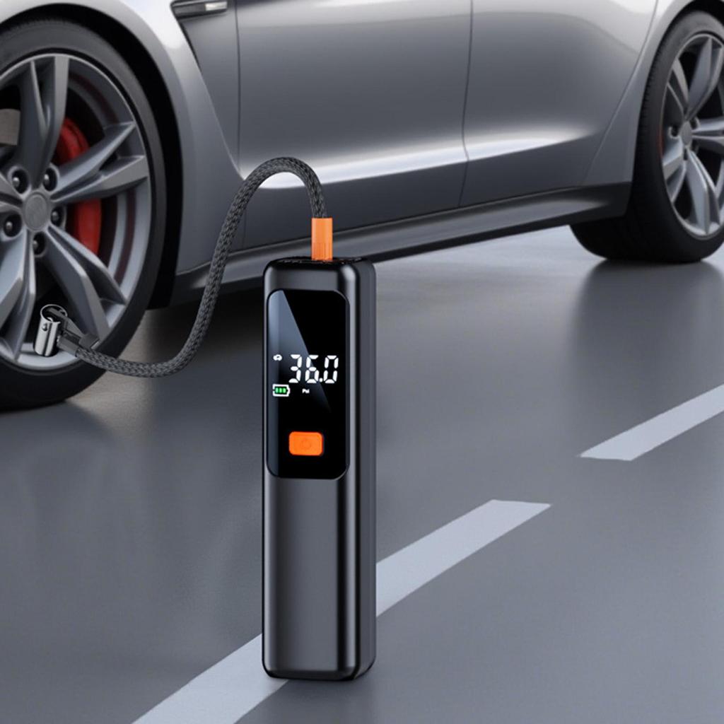 Car Air Pump Small Car Tire Inflator With LCD Display Auto Shut Off Vehicle Accessories For Motorcycles Sedans Pickups