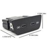 USB C Charging Interfaces 2G6035718 for MK8 Golf 8 Double Type-C Charging Port Automotive Accessories Easy Installation