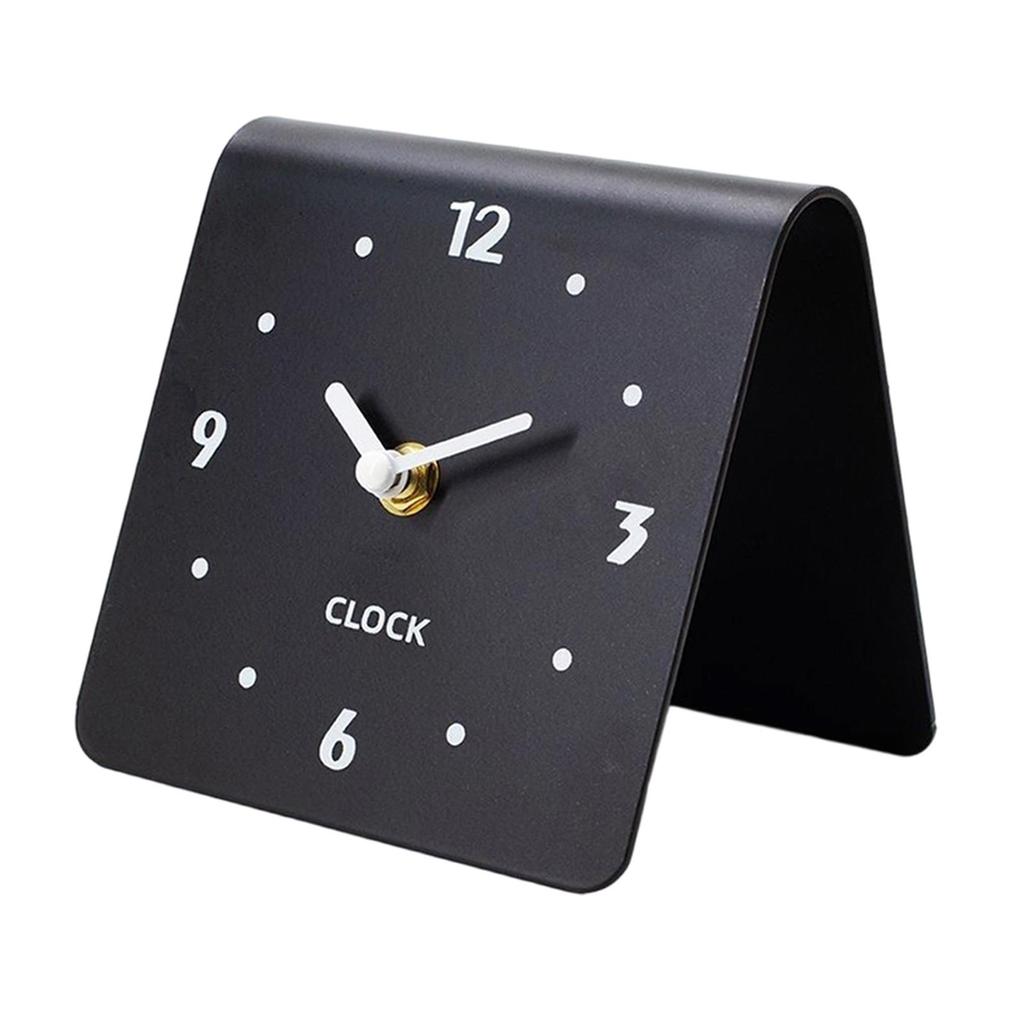 Minimalist Tabletop Desk Clock Acrylic Silent Analog Design for Modern Bedroom Shelf Bedside Home Decoration