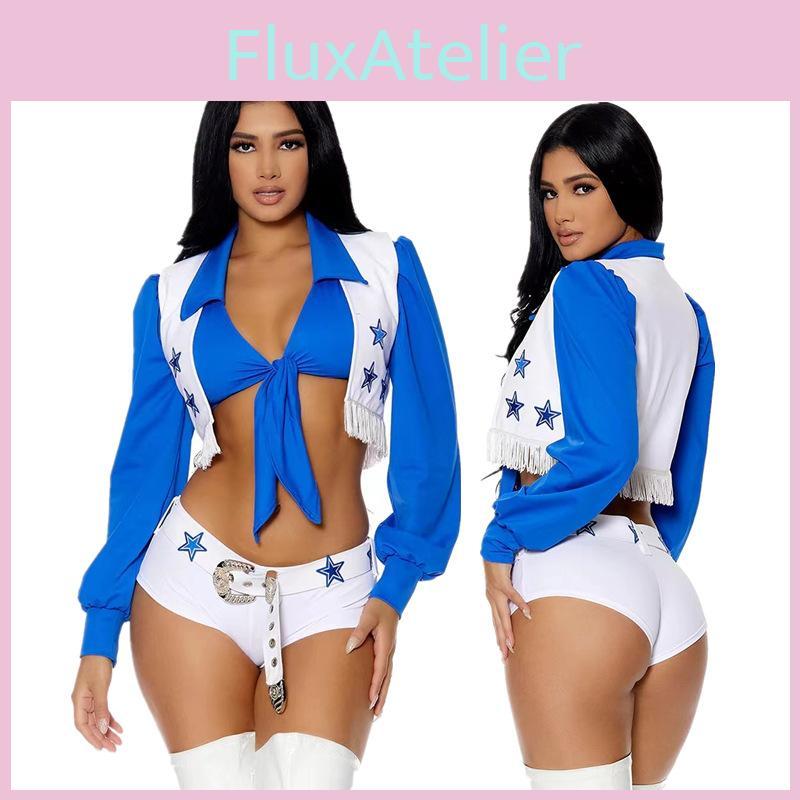 Iøynefallende Stjerne Cheerleader Kostyme For Kvinner Ideelt For Halloween Og Arrangementer