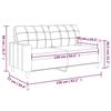 VidaXL 2-seater Sofa Cappuccino 140 Cm Faux Leather, Sofa, Upholstered Sofa, Living Room Seat, Loveseat, Living Room Sofa, 359121