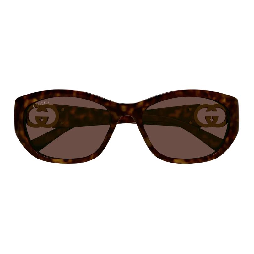 Gucci Original Design Oval Sunglasses Women Sunglasses Brown GG1826SK002