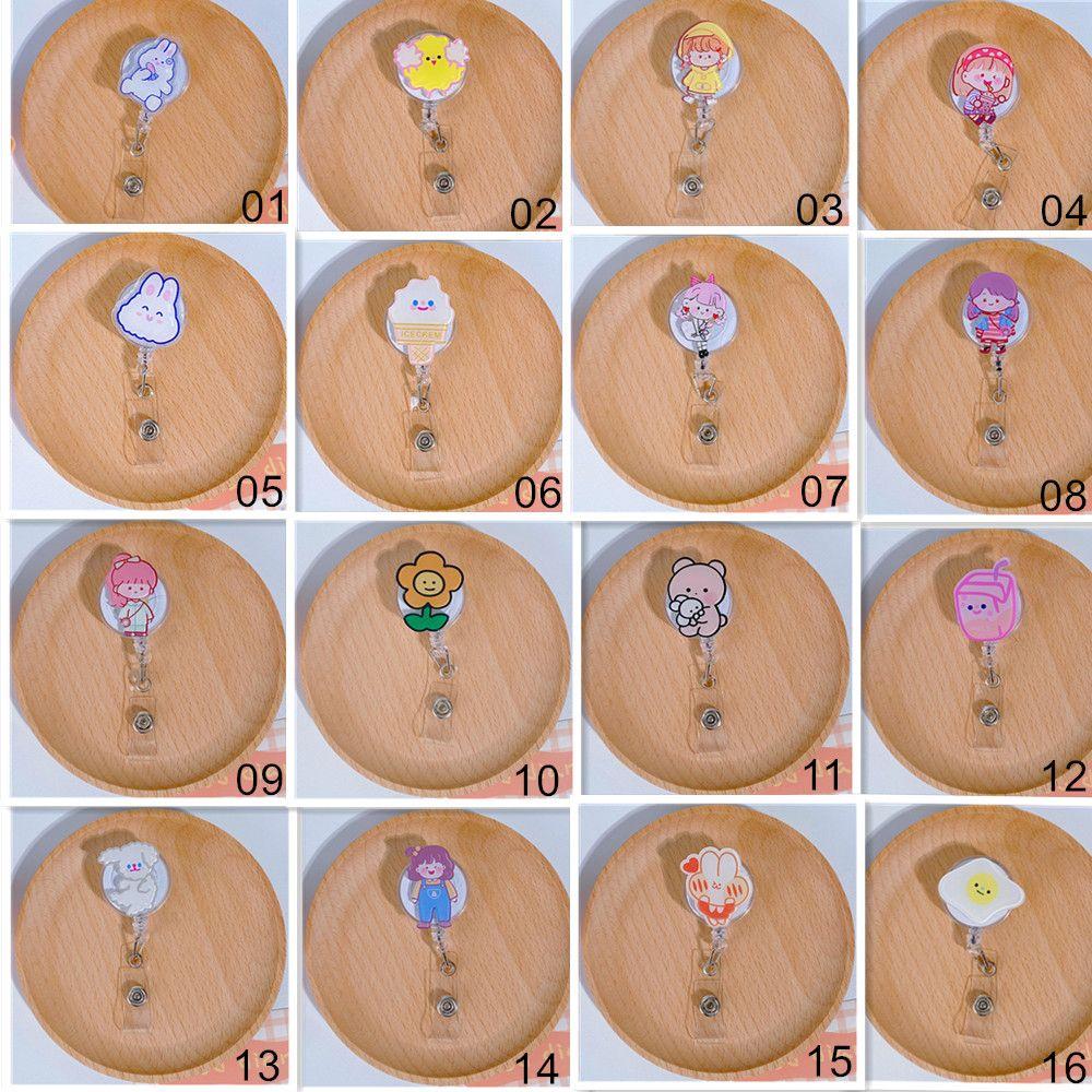 Card Clips Office Name Card Badge Holder Nurse Badge Holder Cute Badge Reel Retractable Badge Reel