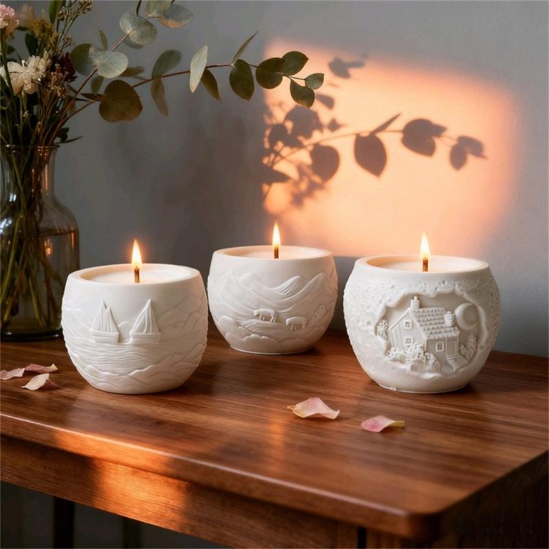 Silikon Kerzenbecher Pflanzgefäßform zum Basteln Wiederverwendbare Hitzebeständige Materialien für Kinder und Heimdekorationsprojekte