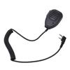Walkie-Talkie Handmikrofon 2-Pin LED-Anzeige 360° drehbarer Lautsprecher Handmikrofon für BaoFeng UV‑5r