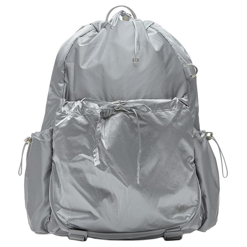 New New Balance Nylon Backpack Unisex Silver NBGCEF70491