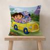 Cartoon D-Dora The E-Explorer Cushion Cover Inches Farmhouse Decor Home Throw Pillow Covers For Couch Decorations