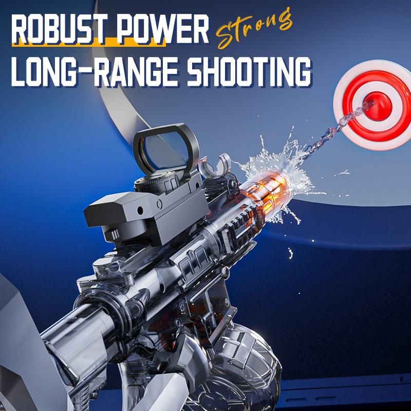 M416 Kids Electric Water Gun With Cool Light Long Range Automatic Continuous Shooting Squirt Gun Toy Children Summer Outdoor Toy