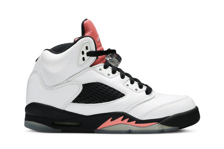 Kids' Sneakers Jordan 5 Retro Sunblush (GS) White/White-Sunblush-Black