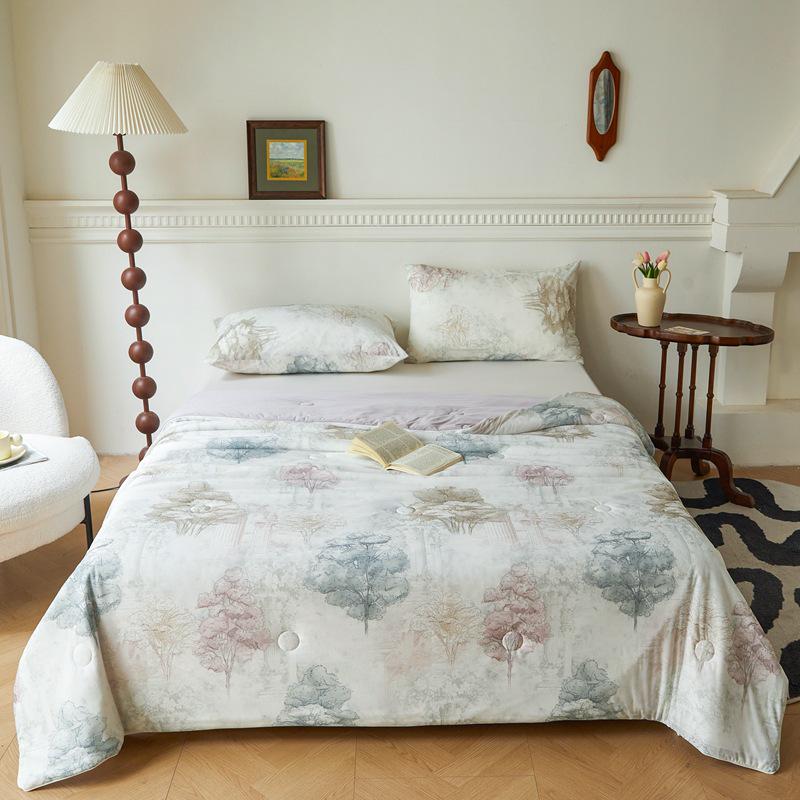 Letní deka Cool Ice Silk typu A: Lze prát v pračce, lehký, komfortní klimatizace"