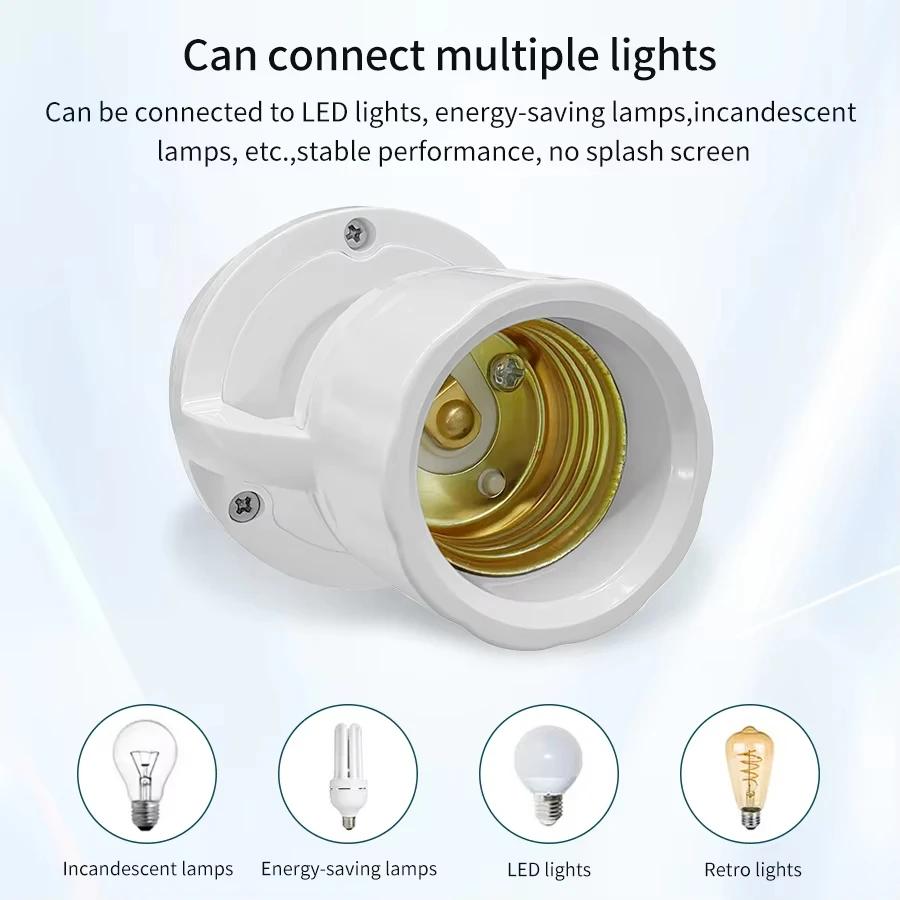 E27 LED Bulb Motion Sensor Switch Lamp Holder PIR Smart Light Switch Human Body Infrared Lamp Socket Motion Detector Lamp Base