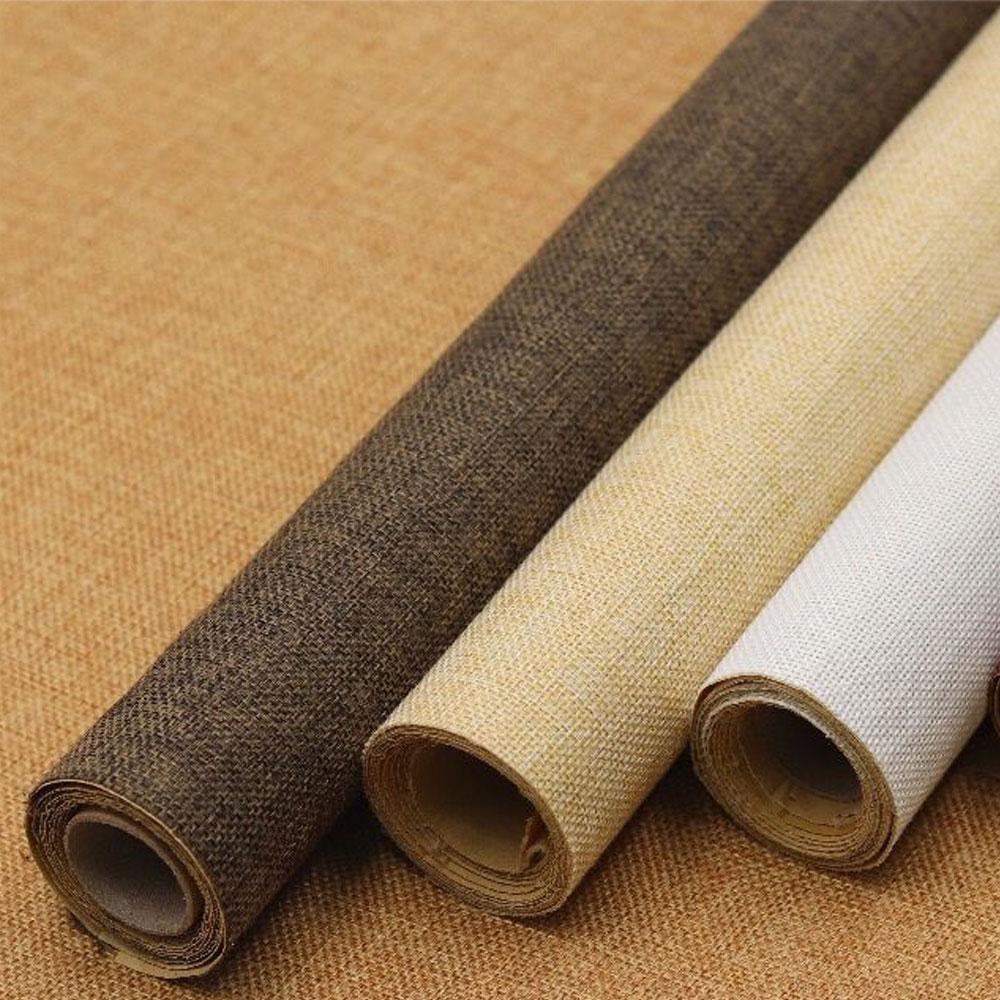 7.8 x 47inch Self-adhesive Linen Fabric For Handmade Book Cover DIY Wall Cabinet Renovation Gifts Box Frame Pillow Decoration