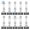 100 PCS Fast Blow Glass Fuse Box Kit 5x20 250V For Circuit Current Protection 5*20mm 0.2/0.5/1/2/3/5/8/10/15/20A