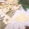 100pcs 20mm Hexagon Unfinished Blank Wood Pieces Wood Slices Wood Chips Embellishments for DIY Crafts, Home Decoration