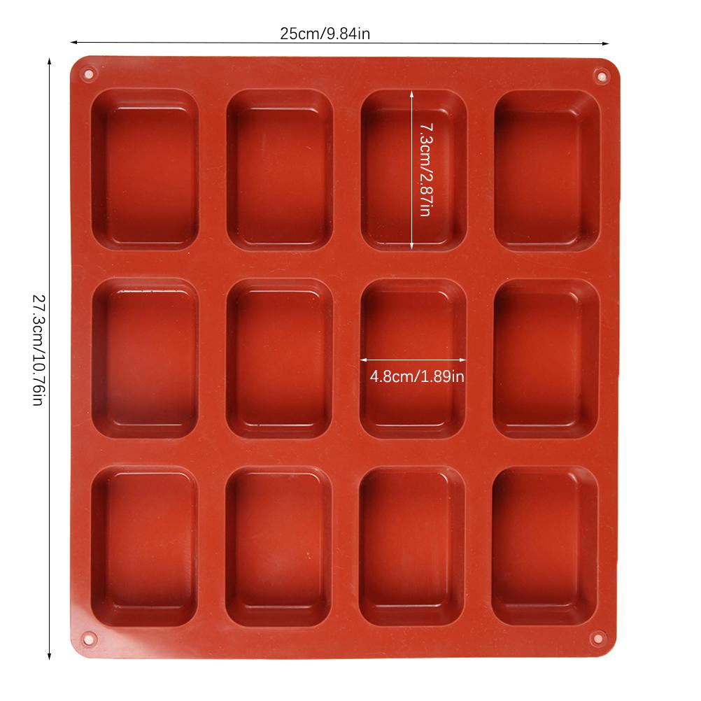 Silicone Mini Loaf Pan Bread Baking Silicone Mold For Brownie Cheesecake Chocolate Bar Kitchen Bakeware Meatloaf Ice Cube Tray