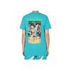 Off-White C/O Virgil Abloh Ss20 Skull Print Short Sleeve T-Shirt With Standard Fit Men Tops Blue OMAA027R201850143988