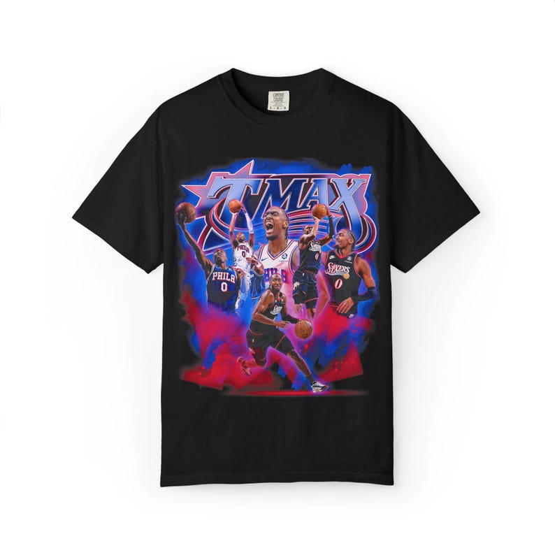 

T MAX Philadelphia Basketball Unisex T-Shirt Tyrese Maxey Graphic Tee Philly Sixers Fan Unisex T-Shirt XXL