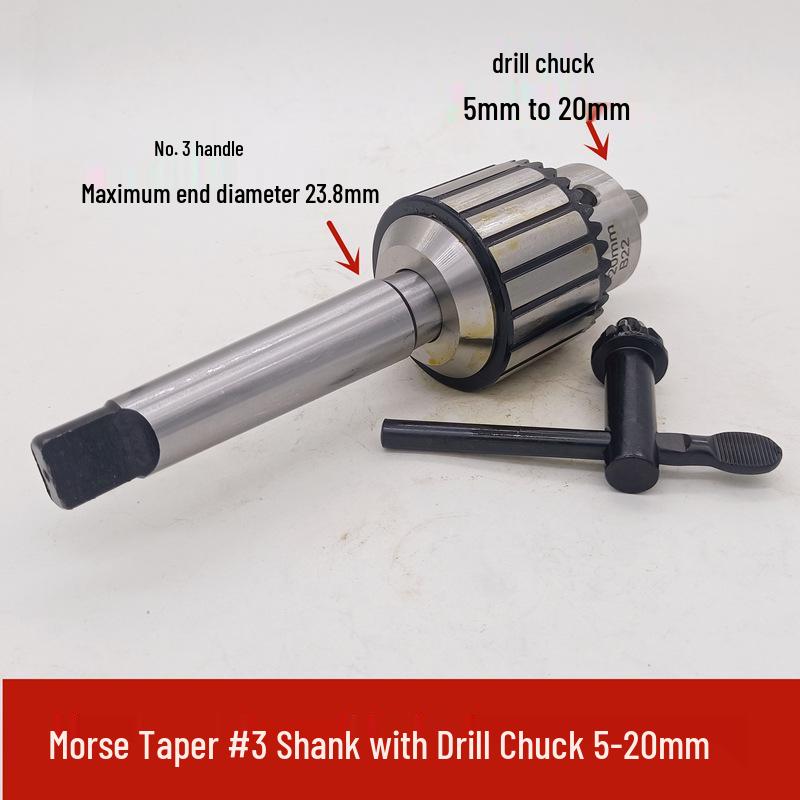 Morse Taper Shank Drill Chuck Set 1-13mm with Bench & Magnetic Drill Compatibility