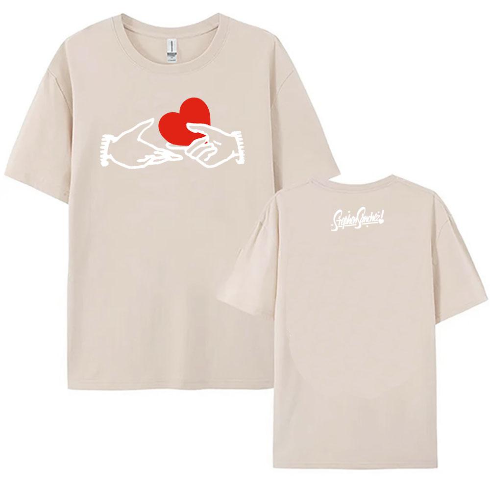 Stephen Sanchez Love,Love,Love Album T-shirt Short Sleeve Cotton O-neck Female Tshirts Unisex Streetwear Casual Summer Tees Top