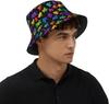 Autism Hats Funny Cute Autism Awareness Print Bucket Hat Summer Travel Beach Fisherman Hat For Women And Men 00003