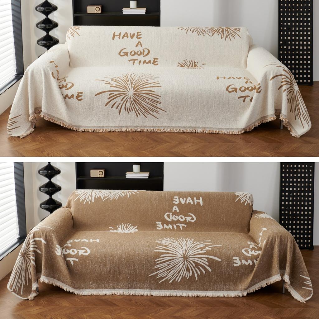 New Chenille Sofa Towel, Universal for All Seasons, Simple Modern Anti-cat Scratch Sofa Cover Towel, Sofa Blanket