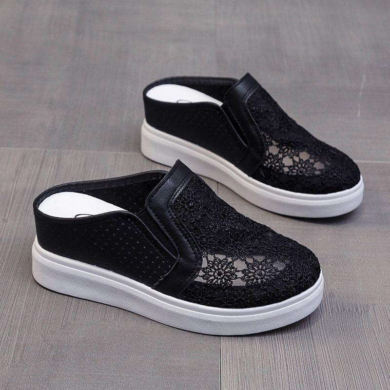 Summer New Style with Increased Height Inside Hollowed Out and Breathable Women's High-heeled Sandals Thick Soled and Worn Externally