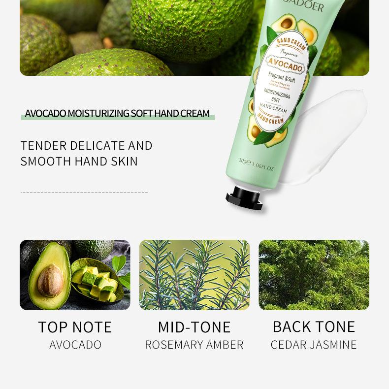 Plant Hand Cream SADOER Plant Essence Hand Cream Moisturizes Skin 30g