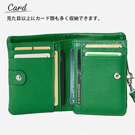 Vuuree Genuine Leather Short Wallet Mini Wallet with Tassel Silver B-21121 Charm, Bifold, Palm-Sized, Women's,