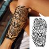 1 Sheet Snake Fox Tiger Skull Demon Temporary Tattoos For Men Adults Women Arm Forearm Fake Tattoo Sticker Sleeve Water Transfer