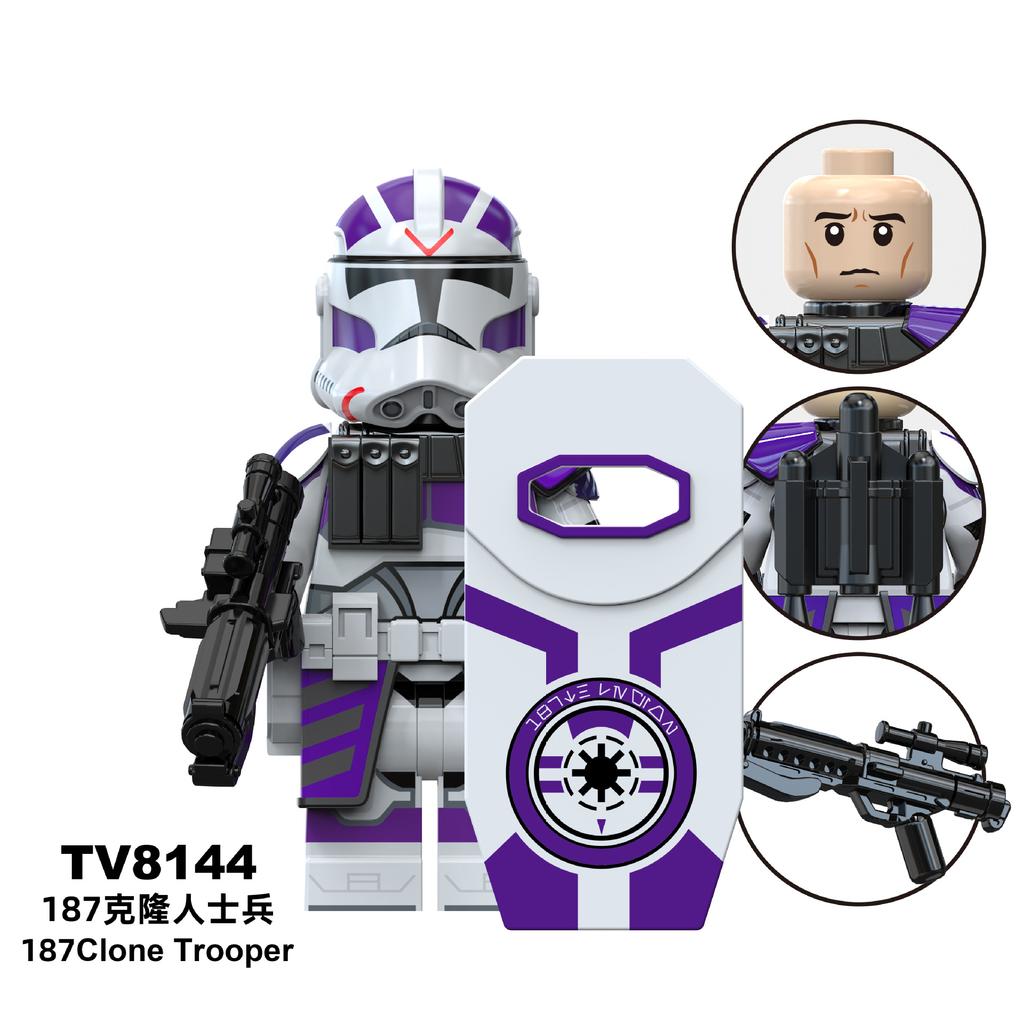 Star Wars Série 501/212 Klonový voják Stavebnice Akční figurka Sáček Hračka TV6117/6118/6119