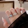 Dripping Oil Niche Design Dopamine Ring High-End Sense Circle Personalized Stacking Adjustable Simple Fashion Open Ring
