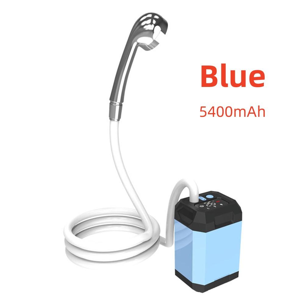 

Открытый кемпинговый душ IPX7 водонепроницаемый с цифровым дисплеем портативный электрический насос для душа для походов путешествия пляж полив домашних животных