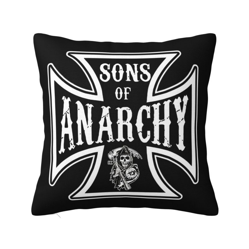 Individuelle Disney Sons Of Anarchy Kissenbezüge Die TV-Serie Samt Niedliche Zierkissenhülle für Auto Sofa