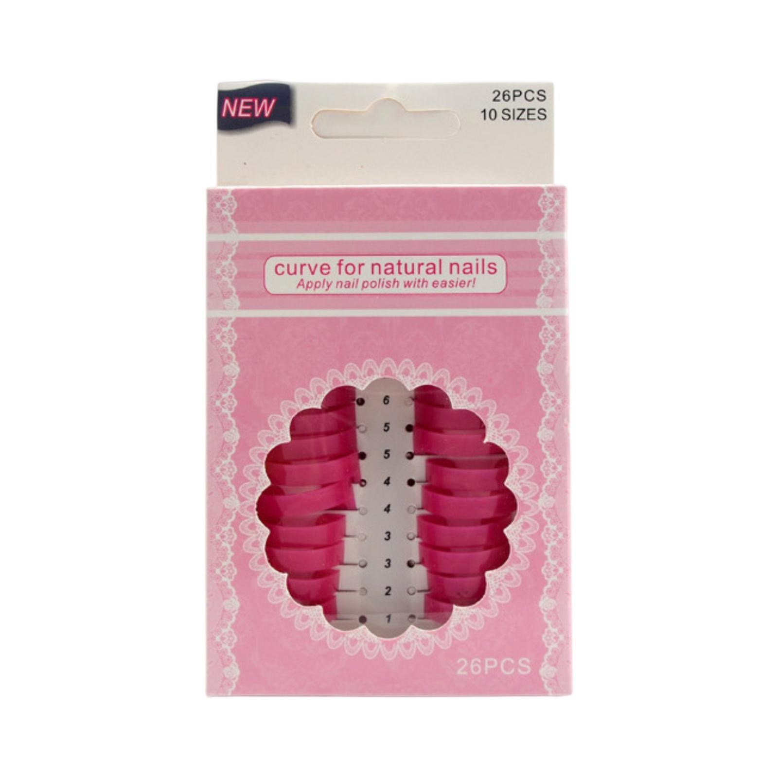 Auxiliary Tool For Beginners To Apply Nail Polish And Gradually Remove Nails one size розовый