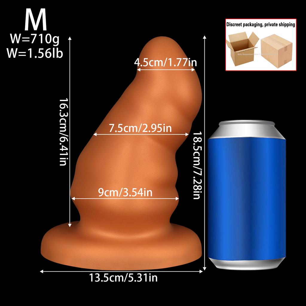 New Huge Silicone Soft Huge Anal Plug Big ButtPlug Beads Vaginal Anus Dilator Expander Anal Dildos Sex Toys Waterproof Easy To Clean for Women Men Gay