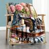 Retro Machine Personalized Text Blanket Gift Customizable Blanket Durable Comfort Versatile for Living Room Office Chair Sofa Bed Ideal for All Season