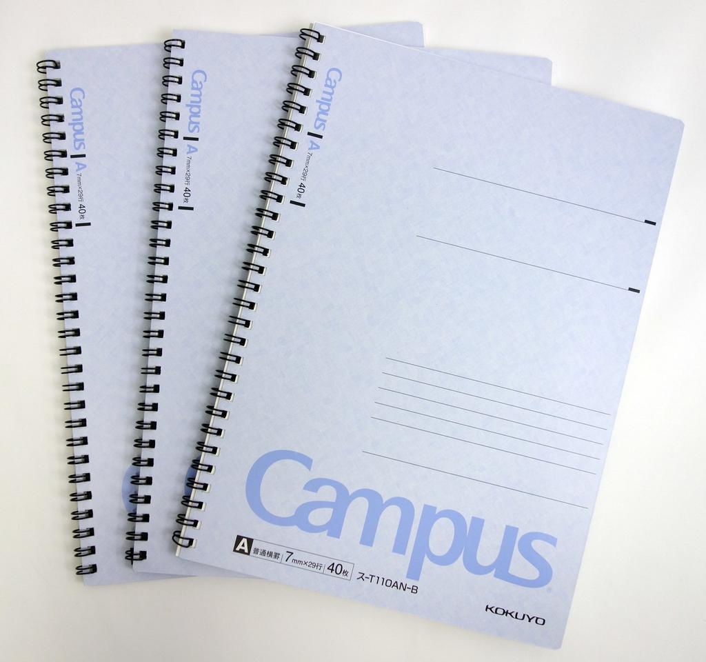 Ring Notebook Campus Pack of 3 A-Ruled -T110A-BX3
